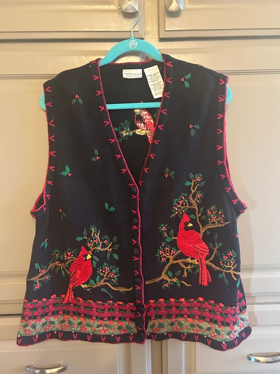 White Stag Sweaters - White Stag Christmas Cardinal Vest